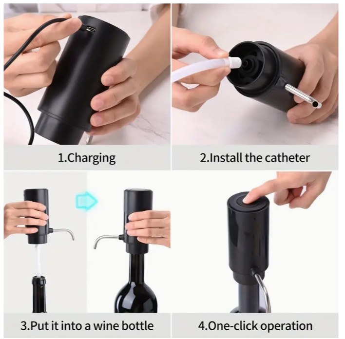 Electric Type-C Charging Wine Decanter